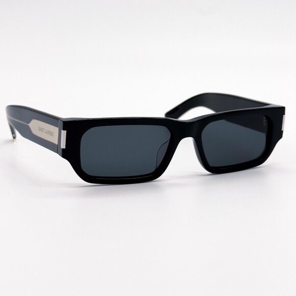 NEW SAINT LAURENT SUNGLASSES, SAINT LAURENT WOMEN BLACK SL660/F 001 - Picture 1 of 9